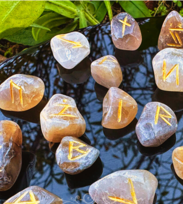Runes Possible fate is cast with your own hand. Ask a question. Roll to draw one of the 24 runes, then again to reveal its upright or reversed stance. Each casting unveils guidance and meaning—insight into the forces shaping your journey.